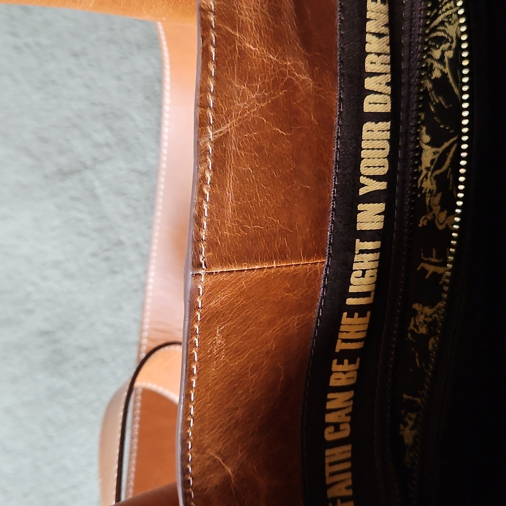 STS Ranchwear Women's Brown Leather Tote - Picture 4 of 8